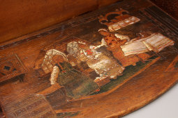 Старинная деревянная полка «Три девицы под окном...», Абрамцево, н. 20 в.