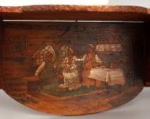 Старинная деревянная полка «Три девицы под окном...», Абрамцево, н. 20 в.