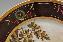 Фарфоровая тарелка «Пастух», Европа, 19 в.