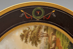 Фарфоровая тарелка «Пастух», Европа, 19 в.