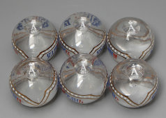 Подарочный алкогольный питьевой набор из графина и 6 рюмок, стекло, Россия, 2000-е