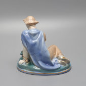 Статуэтка «Иванушка и Царевна-лягушка», скульптор Азарова Л. П., фарфор, Гжель, 1960-66 гг.