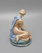 Статуэтка «Иванушка и Царевна-лягушка», скульптор Азарова Л. П., фарфор, Гжель, 1960-66 гг.