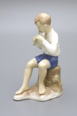 Фарфоровая фигурка «Мальчик с дудочкой», Европа, Германия, 1950-е