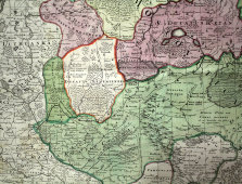 Старинная итальянская карта северной части Московского Русского государства