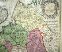 Старинная итальянская карта северной части Московского Русского государства