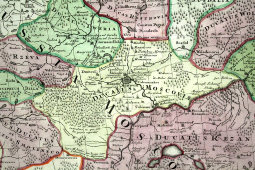 Старинная итальянская карта северной части Московского Русского государства