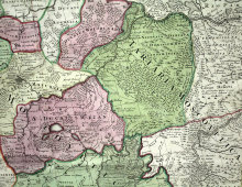 Старинная итальянская карта северной части Московского Русского государства