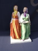Скульптура «Венгерские женщины», Венгрия, фабрика Херенд, 2-я пол. 20 в., фарфор