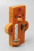 Советский бытовой комнатный детский ртутный термометр «Доктор Айболит», 1970-80 гг.