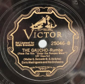 Пластинка для граммофона 1935 год, фокстрот, румба, Victor