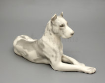 Статуэтка «Собака породы дог», скульптор Ризнич И. И., анималистика ЛФЗ, 1950-е