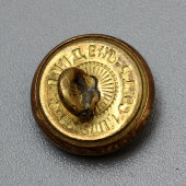 Царская мундирная пуговица «Гренада», фирма «Ф. Линденъ», Россия, к. 19, н. 20 в.