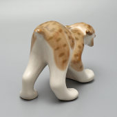 Статуэтка «Рысь», скульптор М. Моцак, фарфор, Полонский ЗХК, Украина, 1970-е