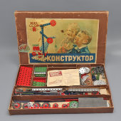 Старый детский металлический конструктор, СССР, 1970-е