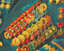 Советская агитационная лаковая шкатулка папье-маше «Брежнев Леонид Ильич» (агитлак), художник Пичугин, 1970-е
