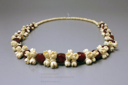 Винтажные двухцветные советские бусы из кости