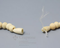 Винтажные двухцветные советские бусы из кости