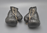 Раритетный боксерский комплект: груша и перчатки, инвентарь и экипировка для боксеров, СССР, 1970-80 гг.