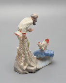 Статуэтка по сказке «Старик и золотая рыбка», бисквит, СССР, 1950-60 гг.