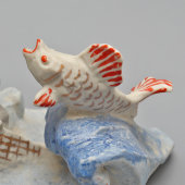 Статуэтка по сказке «Старик и золотая рыбка», бисквит, СССР, 1950-60 гг.