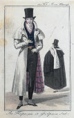 Гравюра «В Париж 15 февраля 1826 г.», бумага, багет, Россия, 19 в.