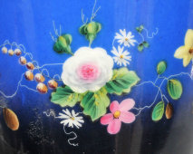 Антикварный фарфоровый молочник с цветочной росписью и позолотой, Гарднер, 1830-60 гг.