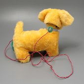 Советская электромеханическая мягконабивная игрушка «Щенок», завод «Игротехника», г. Ленинград, 1980-е