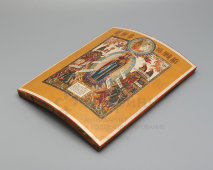 Деревянная икона Божией Матери «Всех скорбящих радость», Палех, 2-я четв. 19 в.