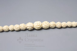 Бусы из кости, винтаж, СССР, 1950-60 г.