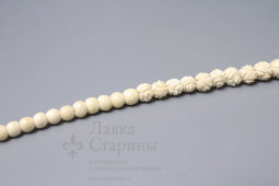 Бусы из кости, винтаж, СССР, 1950-60 г.