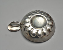 Винтажная чаша для дегустации вина, чаша сомелье, тастевин, посеребренный металл, Франция, 1984 г.