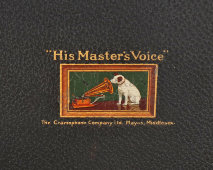 Легендарный зарубежный портативный граммофон (патефон) «His Master's Voice», модель 102, Великобритания, 1930-е