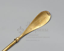 Винтажный комплект из обувного рожка и настенного подвеса «Белка», латунь, Peerage Brassware, Англия, сер. 20 в.