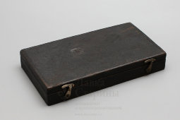 Старинные карманные аптекарские весы-коромысло в футляре, Россия, к. 19 в.