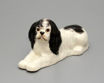 Статуэтка «Собака породы спаниель», скульптор Ризнич И. И., ЛФЗ, 1930-40 гг.