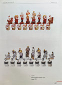 Красная пешка из шахмат «Красные и белые», Н. Я. Данько, агитационный фарфор ЛФЗ, 1920-е