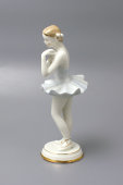 Статуэтка «Балерина с цветком», фарфор ДФЗ Вербилки