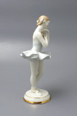 Статуэтка «Балерина с цветком», фарфор ДФЗ Вербилки