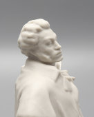 Статуэтка «А. С. Пушкин», скульптор Лысенко М. Г., бисквит, Полонский ЗХК, 1950-60 гг.