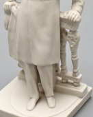 Статуэтка «А. С. Пушкин», скульптор Лысенко М. Г., бисквит, Полонский ЗХК, 1950-60 гг.