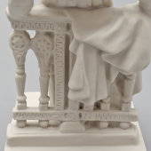 Статуэтка «А. С. Пушкин», скульптор Лысенко М. Г., бисквит, Полонский ЗХК, 1950-60 гг.