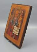 Старинная деревянная икона «Святитель Николай Чудотворец», липа, Россия, 19 в.