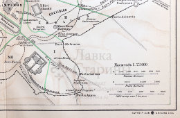 Старинная карта Древнего Рима, картограф-е зав-е А. Ильина, Санкт-Петербург, 1900-е