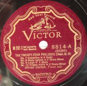 Шопен, «Двадцать четыре прелюдии» исп.  Альфред Корто - пианино, 1920-е годы. 3 пластинки большого размера. Редкость! США. Victor Records
