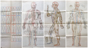 Вкладыши из книги «Традиционные и современные аспекты восточной рефлексотерапии», 4 листа, автор Гаваа Лувсан, изд-во «Наука», Москва, 1990 г.