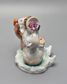 Фигурка, чернильница «Медвежата», скульптор Чарушин Е. И., художник Ризнич И. И., ЛФЗ, 1950-60 гг.