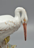 Статуэтка «Аист», скульптор Пустыгин Н. П., Дулевский фарфор, 1970-80 гг.