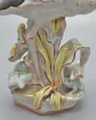 Статуэтка «Аист и лягушка», скульптор Пустыгин Н. П., Дулевский фарфор, 1970-80 гг.