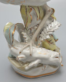 Статуэтка «Аист и лягушка», скульптор Пустыгин Н. П., Дулевский фарфор, 1970-80 гг.